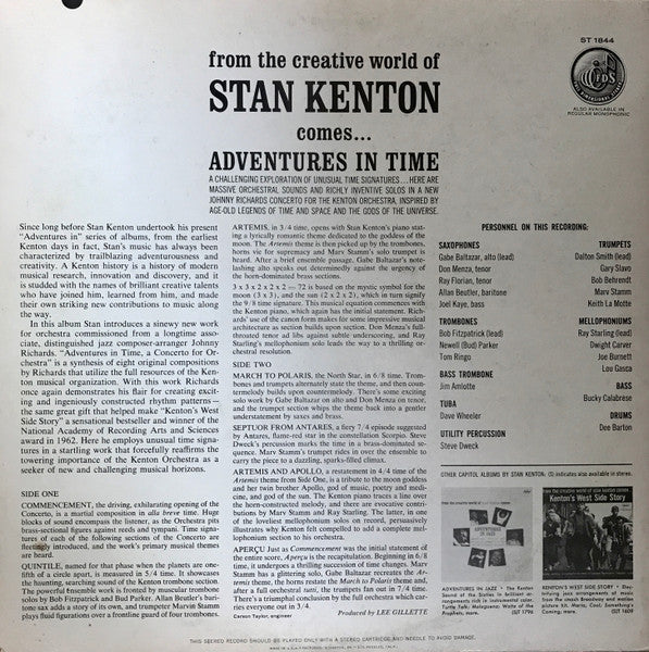 Stan Kenton – Adventures In Time - 1962 US Pressing VinylPursuit.com