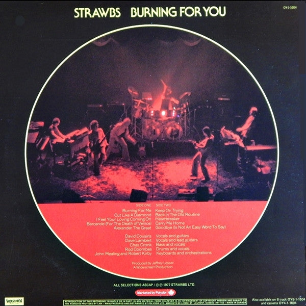 Strawbs – Burning For You - 1977 Original Pressing Vinyl Pursuit Inc