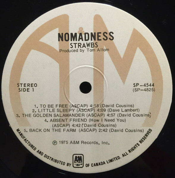 Strawbs – Nomadness - 1975 Original Pressing Vinyl Pursuit Inc