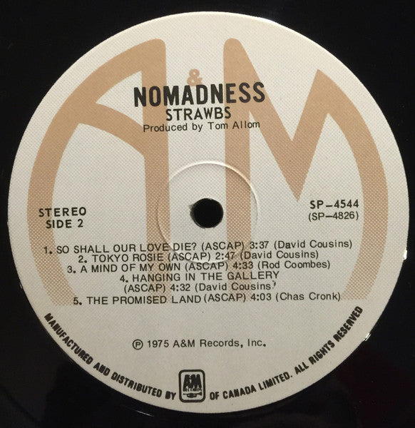 Strawbs – Nomadness - 1975 Original Pressing Vinyl Pursuit Inc