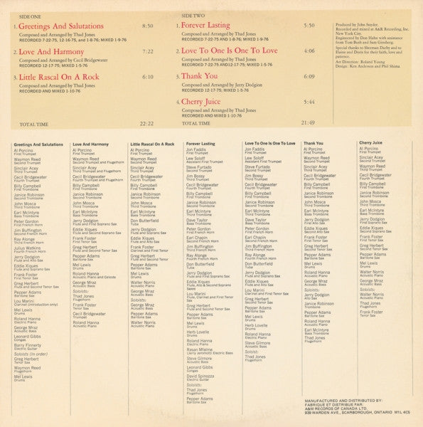 Thad Jones / Mel Lewis – New Life (Dedicated To Max Gordon) VinylPursuit.com