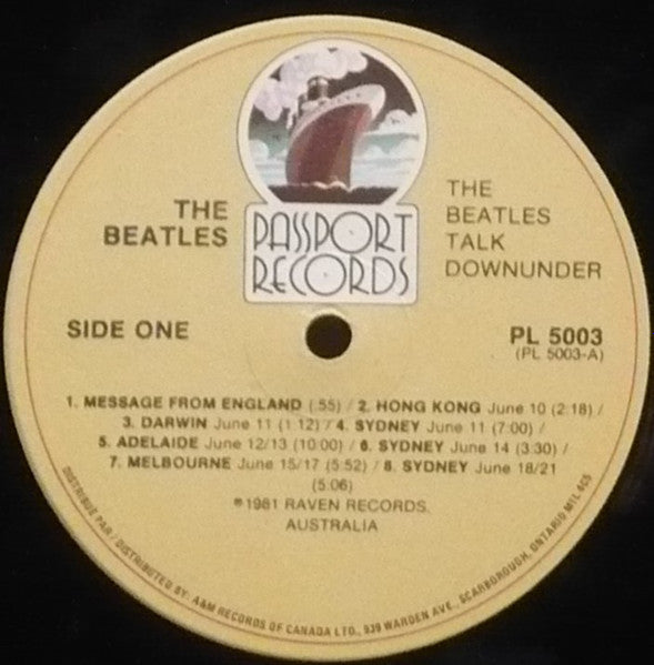 The Beatles – Talk Downunder -  1981 Original in Shrinkwrap! Vinyl Pursuit Inc