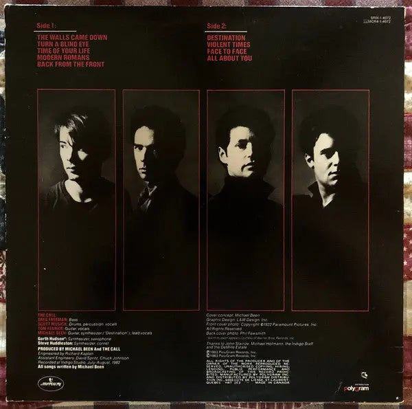 The Call – Modern Romans -  1983 Original Pressing Vinyl Pursuit Inc