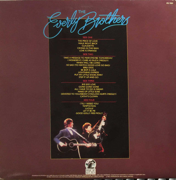 The Everly Brothers – Reunion Concert - 1983 Original Pressing Vinyl Pursuit Inc