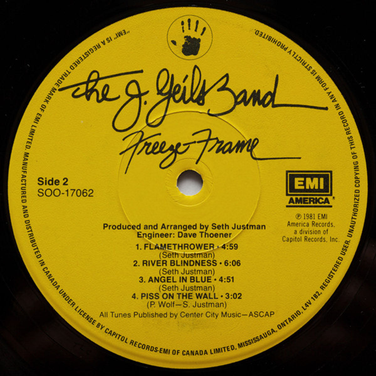 The J Geils Band – Freeze Frame - 1981 VinylPursuit.com
