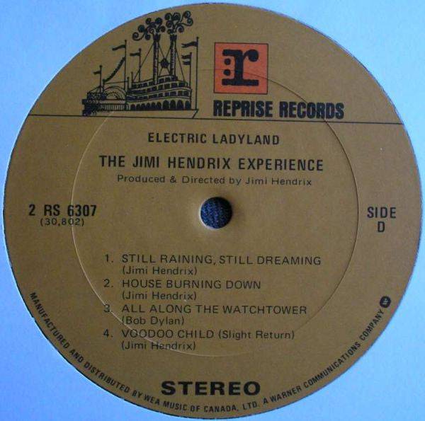 The Jimi Hendrix Experience Electric Ladyland Vinyl Pursuit Inc