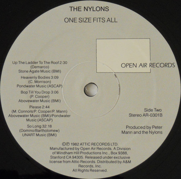 The Nylons – One Size Fits All - 1982 VinylPursuit.com