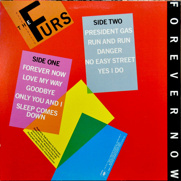 The Psychedelic Furs – Forever Now - 1982 Original Pressing Vinyl Pursuit Inc