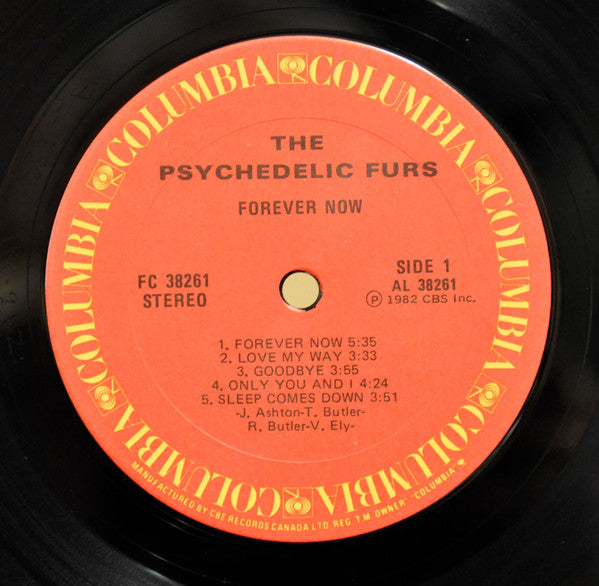 The Psychedelic Furs – Forever Now - 1982 Original Pressing Vinyl Pursuit Inc