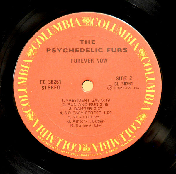 The Psychedelic Furs – Forever Now - 1982 Original Pressing Vinyl Pursuit Inc
