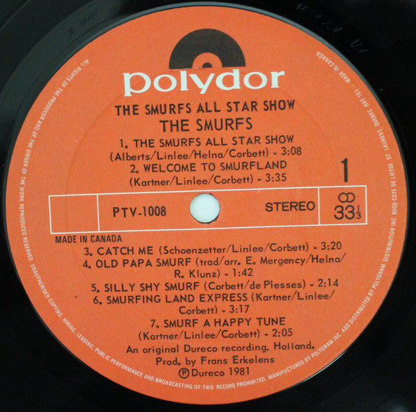 The Smurfs – The Smurfs All Star Show VinylPursuit.com