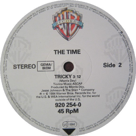 The Time – Jungle Love - Europe 1984 Original Pressing Vinyl Pursuit Inc