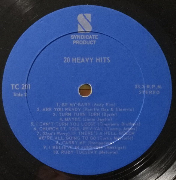 20 Heavy Hits Vol. 1 - 1971 Original Pressing Vinyl Pursuit Inc