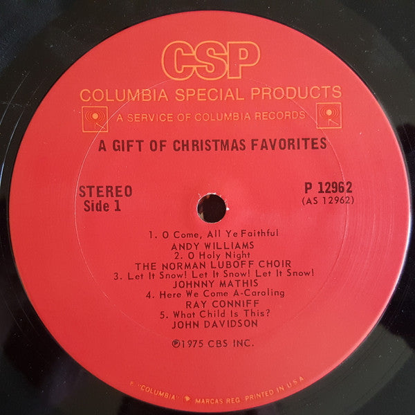 A Gift Of Christmas Favorites - US 1975 Original Pressing Vinyl Pursuit Inc