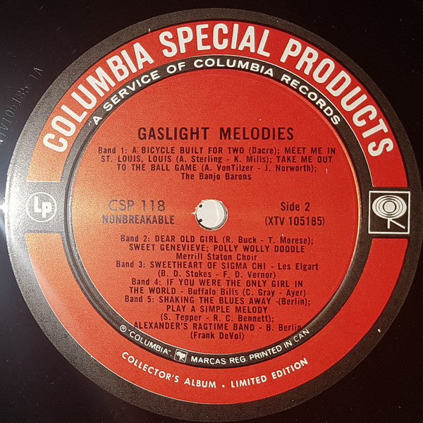 Various – Gaslight Melodies VinylPursuit.com