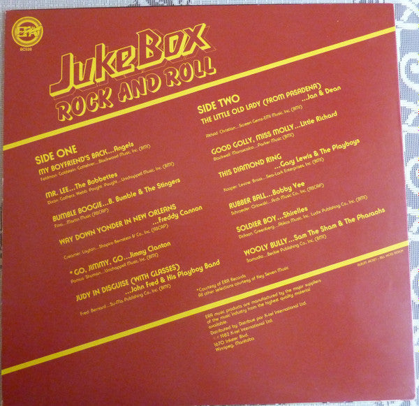 Juke Box Rock And Roll -  1982 Original Pressing Vinyl Pursuit Inc
