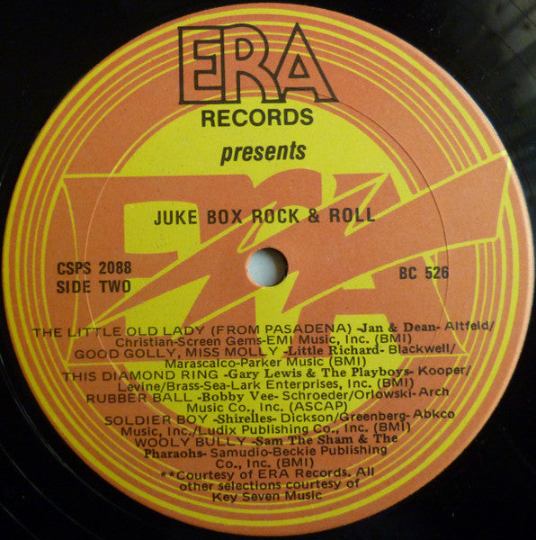 Juke Box Rock And Roll -  1982 Original Pressing Vinyl Pursuit Inc