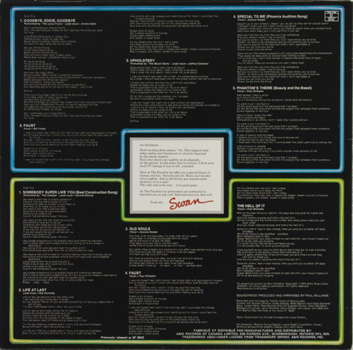 Phantom Of The Paradise - Original Soundtrack Recording VinylPursuit.com