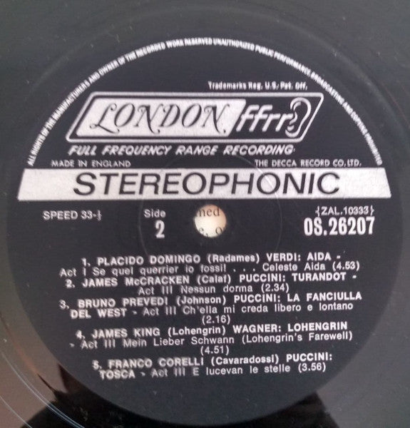 Ten Famous Tenors, Ten Famous Arias - UK Pressing in Shrinkwrap! Vinyl Pursuit Inc