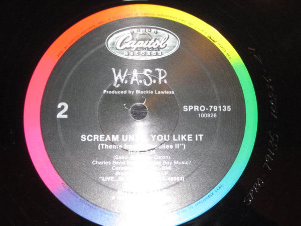 WASP – Scream Until You Like It (Theme From 'Ghoulies II') - 1987 US Promo Vinyl Pursuit Inc
