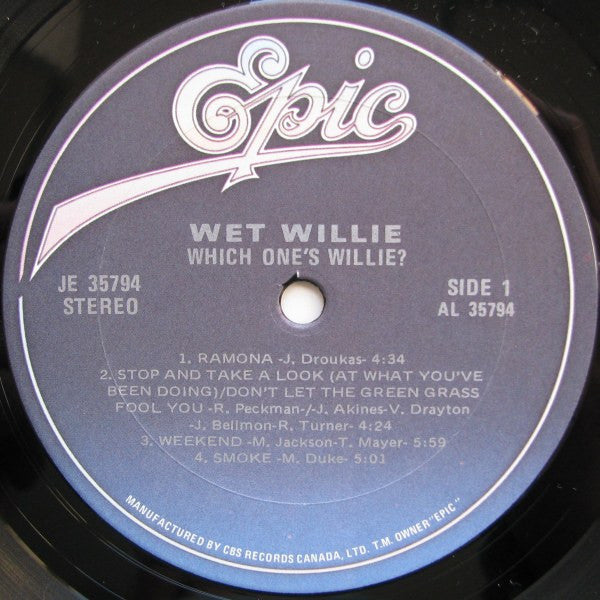 Wet Willie – Which One's Willie? VinylPursuit.com