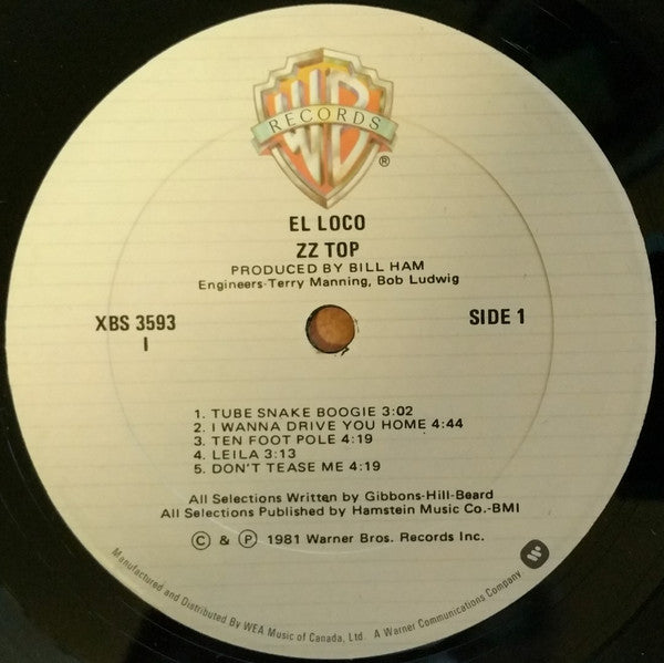 ZZ Top – El Loco - 1981 VinylPursuit.com