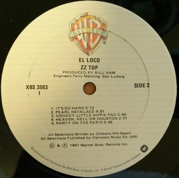 ZZ Top – El Loco - 1981 VinylPursuit.com