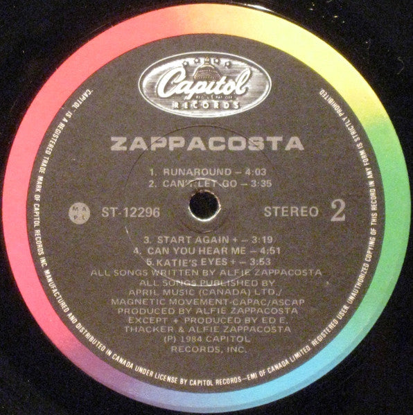 Zappacosta – Zappacosta - 1984 VinylPursuit.com