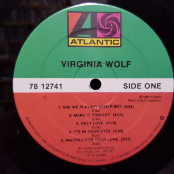 Virginia Wolf – Virginia Wolf - 1986 Original! VinylPursuit.com