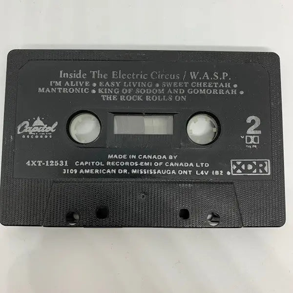 WASP – Inside The Electric Circus - Cassette, 1986 VinylPursuit.com
