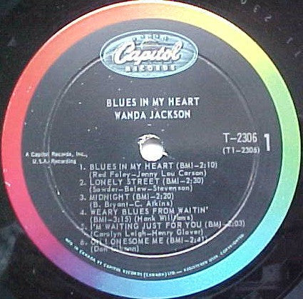 Wanda Jackson – Blues In My Heart - 1965 MONO Original VinylPursuit.com