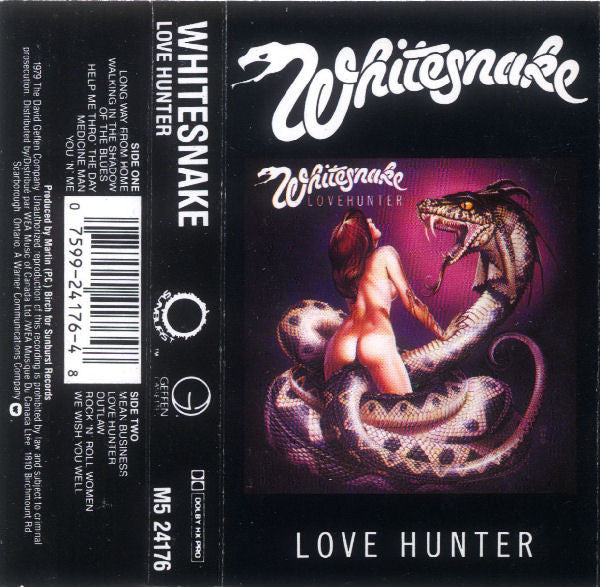 Whitesnake – Love Hunter - Dolby HX Pro Cassette, Rare VinylPursuit.com