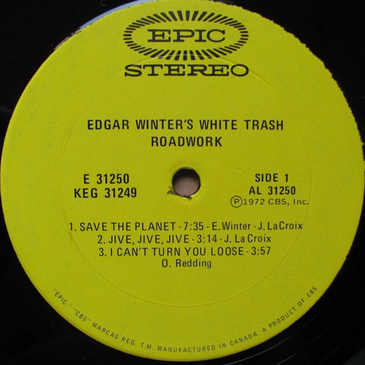 Edgar Winter's White Trash Featuring Jerry LaCroix, Rick Derringer  - 1972 VinylPursuit.com