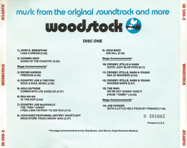 Woodstock - Music From The Original Soundtrack And More - CD Compilation Vinyl Pursuit Inc