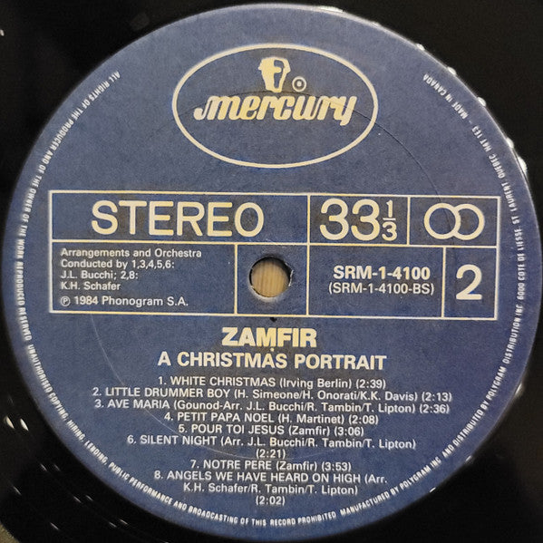 Zamfir – A Christmas Portrait - 1984 VinylPursuit.com