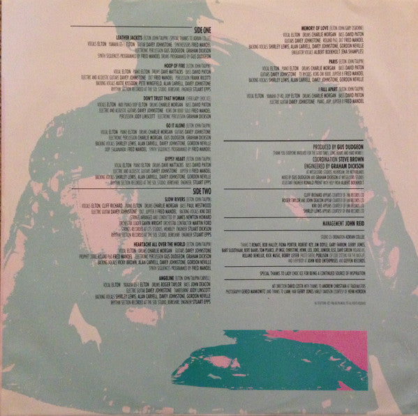 Elton John – Leather Jackets - 1986 VinylPursuit.com