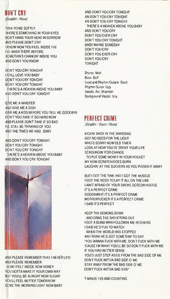 Guns N' Roses – Use Your Illusion I - 1991 Cassette VinylPursuit.com