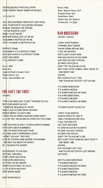 Guns N' Roses – Use Your Illusion I - 1991 Cassette VinylPursuit.com