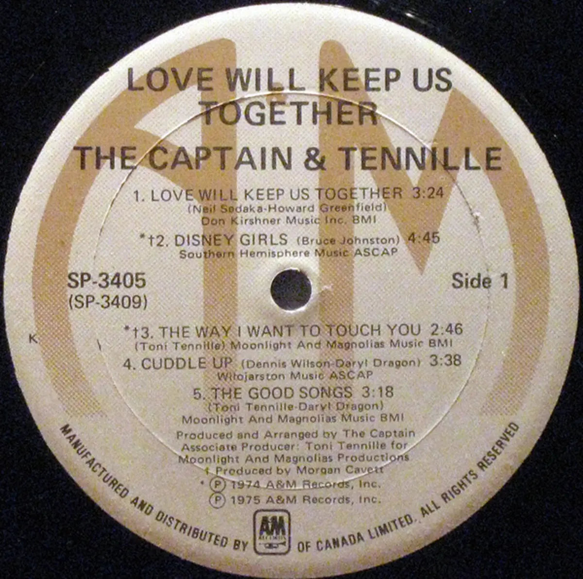 Captain And Tennille – Love Will Keep Us Together - 1975 Original VinylPursuit.com