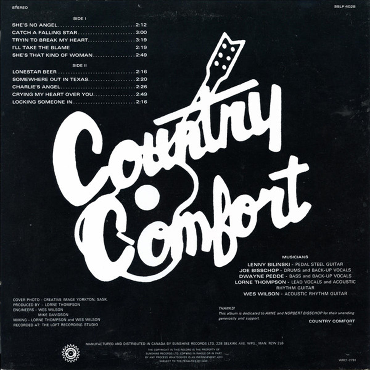 Country Comfort – Country Comfort - Sealed! Vinyl Pursuit Inc