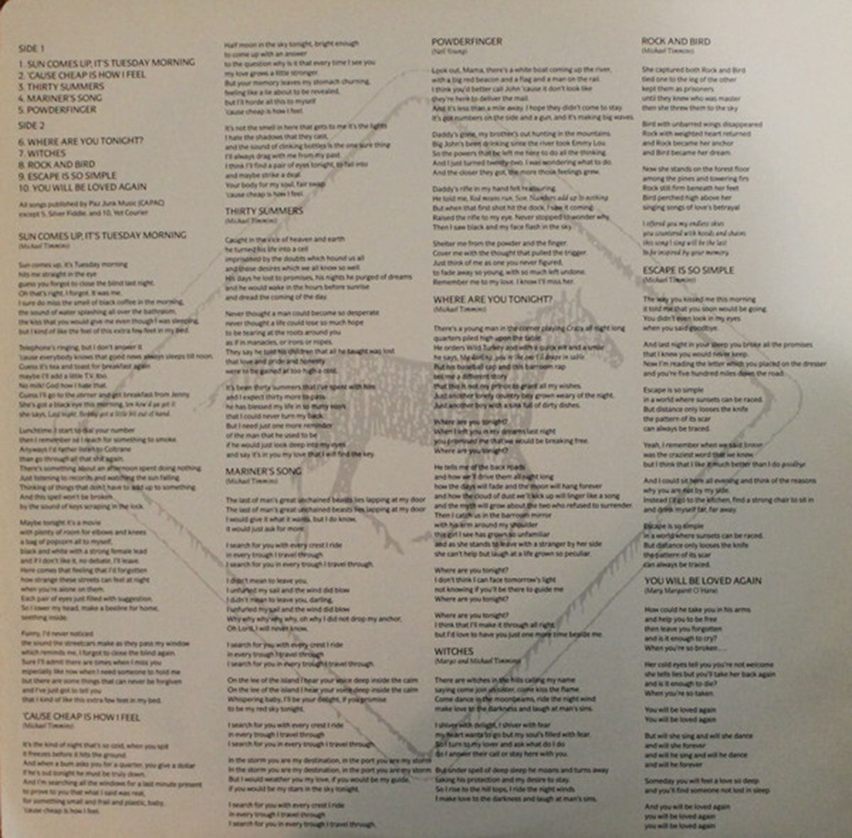 Cowboy Junkies – The Caution Horses VinylPursuit.com