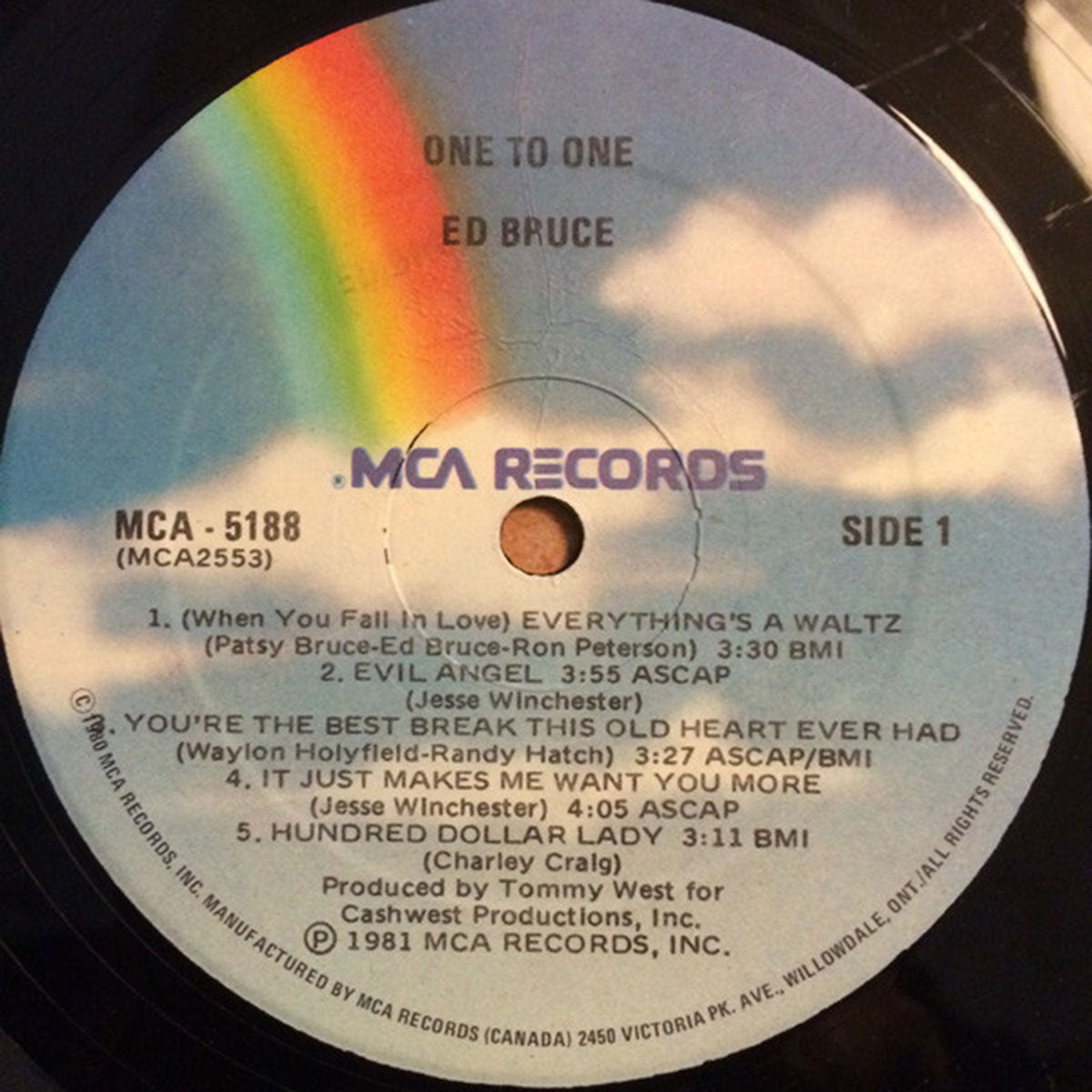 Ed Bruce – One To One - Sealed! VinylPursuit.com