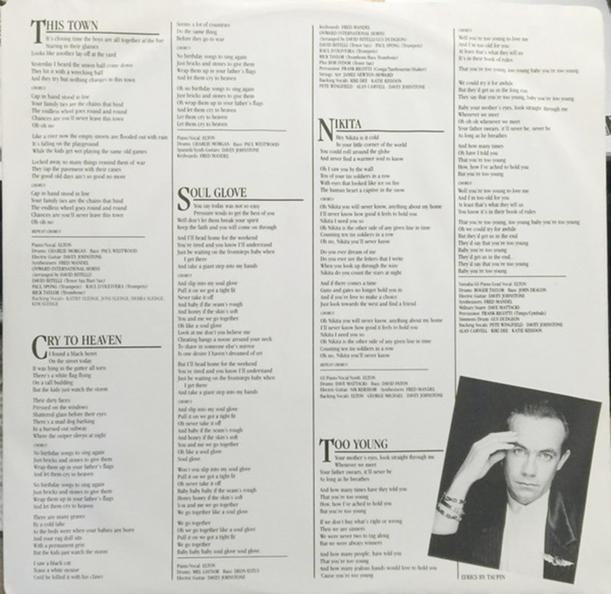 Elton John – Ice On Fire - 1985 VinylPursuit.com