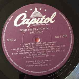 Dr. Hook – Sometimes You Win - 1979 VinylPursuit.com