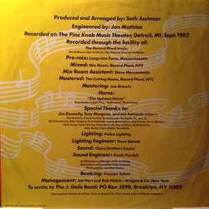 The J. Geils Band – Showtime! Bargain Bin! - Vinyl Pursuit Inc