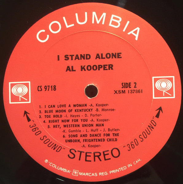 Al Kooper I Stand Alone 1968 Vinyl Pursuit Inc 1582