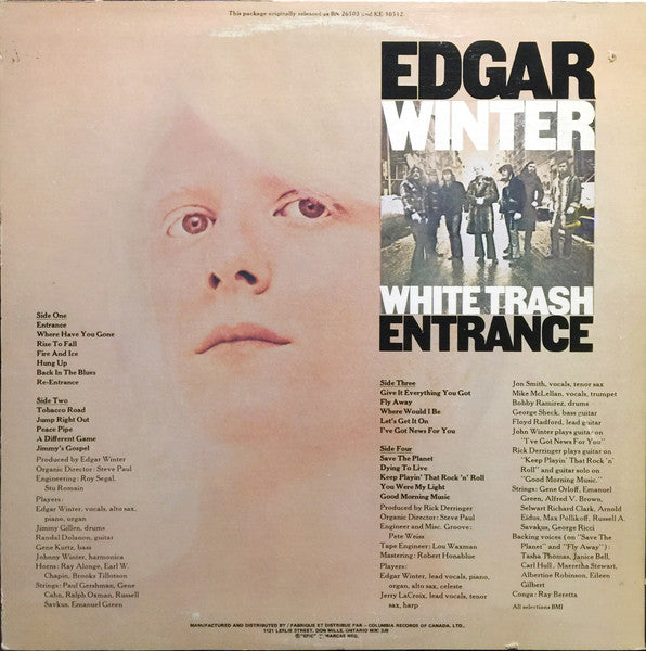 Edgar Winter – Entrance / White Trash VinylPursuit.com