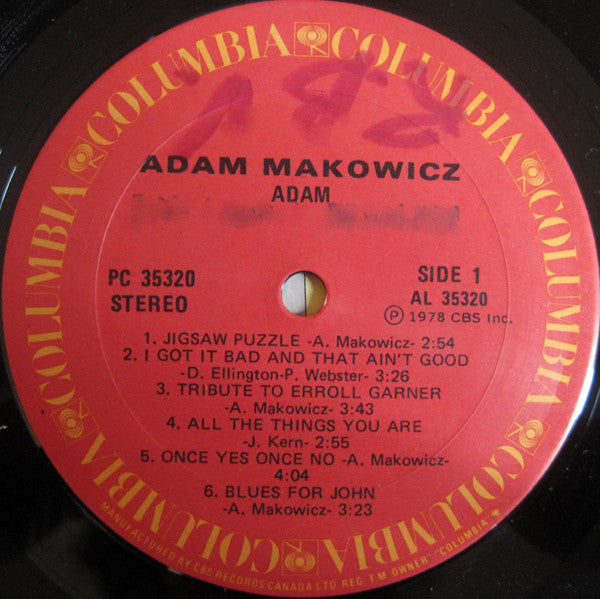 Adam Makowicz – Adam VinylPursuit.com