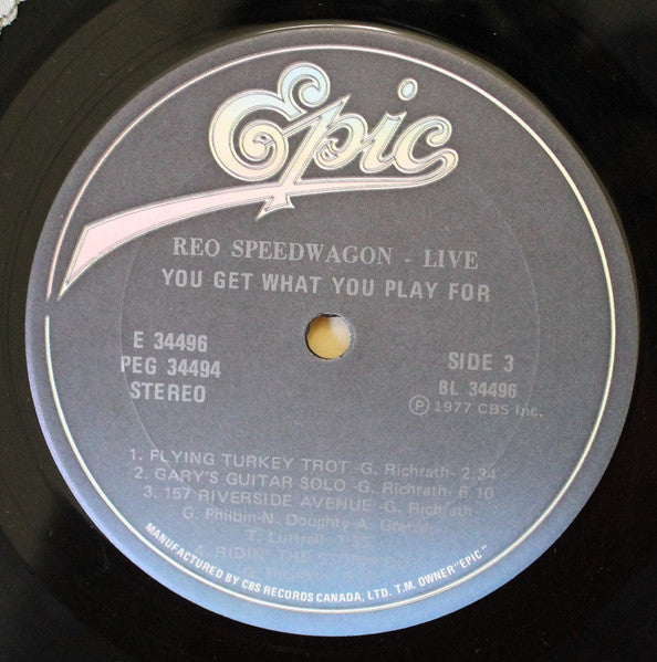 REO Speedwagon – Live-You Get What You Play For - 1977 VinylPursuit.com