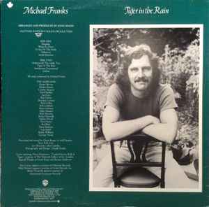 Michael Franks – Tiger In The Rain VinylPursuit.com